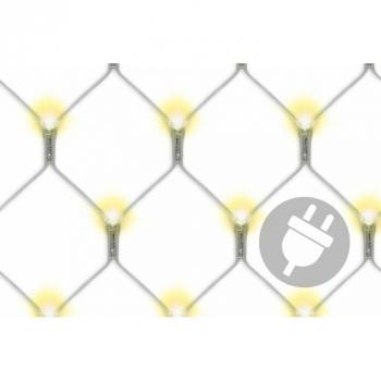 Nipach LED-Lichternetz 2x Lichternetz 3x3m 128 LED warm weiß Trafo Timer Pavillonbeleuchtung
