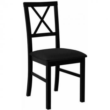 Sedia Victorville 156 Nero – 93x43x52 cm, Arazzo, Legno, Assembled