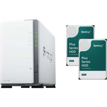 NAS DS223j 8 To Synology – 2x disques durs 4To HAT PLUS