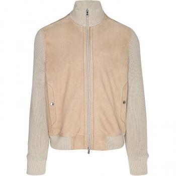 BOSS Lederjacke mit Stehkragen Modell 'Mersey', Größe 52