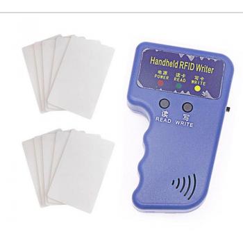 RFID 125KHz Handheld Duplicator for ID Cards with 5 T5577 and 5 EM4305 Cards