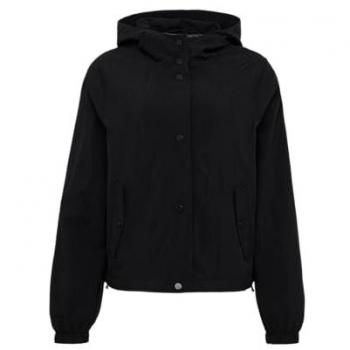 QS Damen-Nylonjacke mit Druckknöpfen und Kapuze