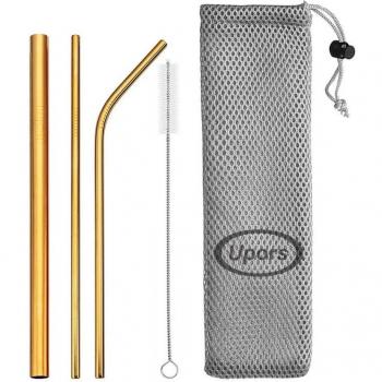 Pailles en acier inoxydable 304 pliées UPORS