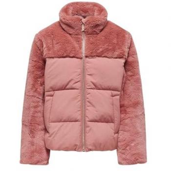 Only Steppjacke mit Teddyfell Modell “WanJaa” – Größe 158, Mädchen, Altrosa