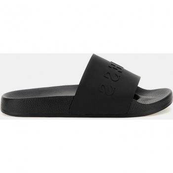 Sandaline Guess PVC, Logo Embossé, Noir
