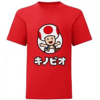 Camiseta Super Mario Sapo Blanca/Roja