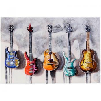 Capolavoro Musicale: Dipinto a Mano – Chitarre 120x80 cm
