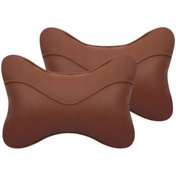 Coussin repose-nuque en forme d'os, 2 pièces, pour appui-tête de voiture