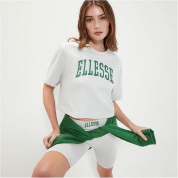 Ellesse Lanetto Women's Cropped Short Sleeve T-shirt Light Grey