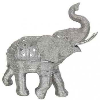 Elefante 3D Romimex Plateado 39×35×15 cm