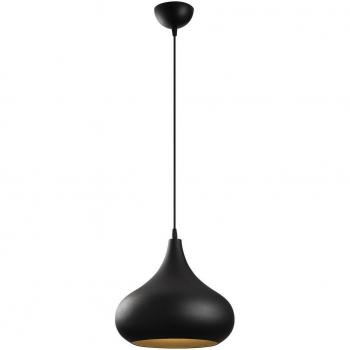 Stilvolle Hängeleuchte Saglam 3774 Ø30cm in edlem Schwarz/Gold