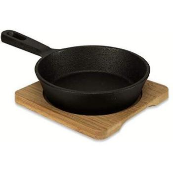 Runde Tapas-Servierpfanne aus Gusseisen