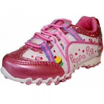 Peppa Pig Cupcake Trainer Shoes for Kids (UK5, White/Pink)