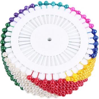 480 Piece Colorful Round Head Pearl Pins for Crafts