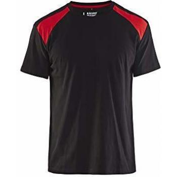 T-shirt Blaklader 337910429956XS Noir/Rouge XS