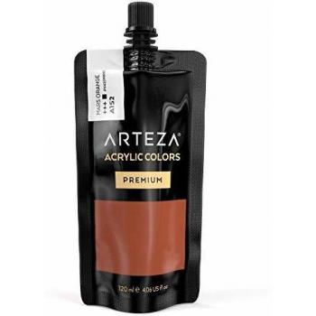 Acrylmalerei ARTEZA Mars Orange 120 ml Beutel – Künstlerqualität