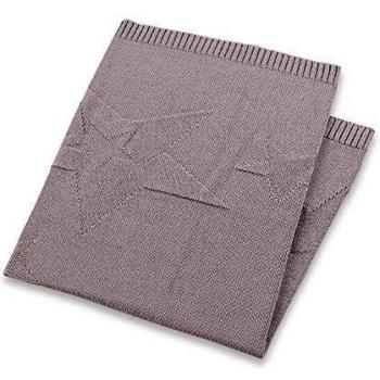 Sterntaler Strick-Schmusedecke Terrybär Baylee, 100 x 75 cm, Kiesel