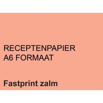 Receptpapier Fastprint A6 80gr zalm, type: receptpapier