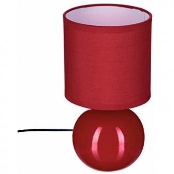 Lampada in ceramica rossa lucida H25 cm di Atmosphera