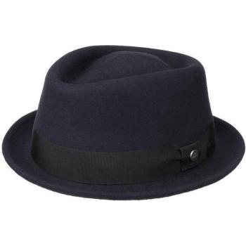 Wool Felt Pork Pie Hat – Navy, Women's M (Lierys)