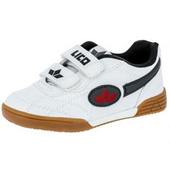Lico Hallenschuh für Jungen Bernie V in Weiß und Marine