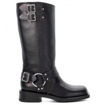 Dune London Women's Black Totoe Knee High Boots