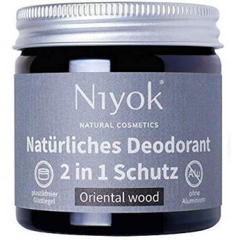 Niyok Déodorant Crème Bois Oriental, 40 ml