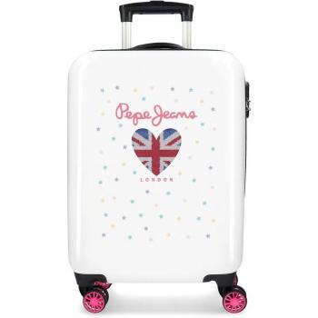 Maleta Cabina Estela Daniela Beige Rosa – Rígida, Verde Menta