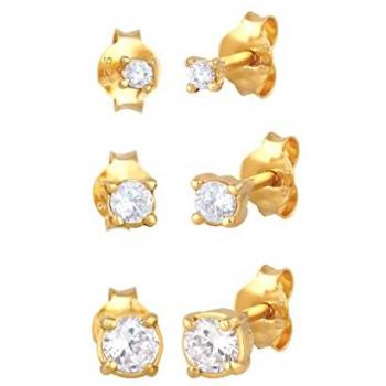 Set di Orecchini in Argento 925 con Cristalli di Zirconia