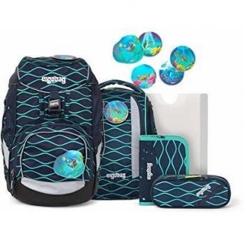 BlubbBär Ergobag Schulset: 4‑teiliger Rucksack mit Schultüte & Reflektor