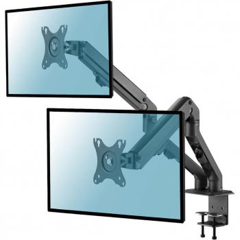 Pivotant Support de table Kimex International avec ressort mécanique pour 2 moniteurs 17-27