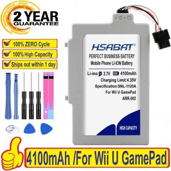 Original HSABAT 4100mAh Battery for Wii U GamePad