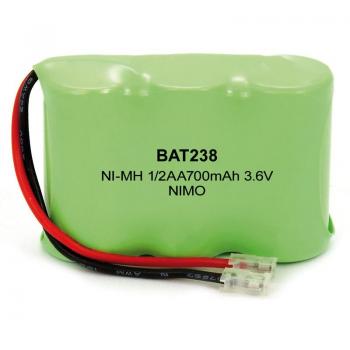 Batería recargable 3.6V 700mAh Ni-MH para teléfonos inalámbricos