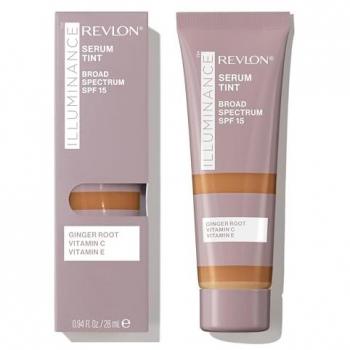Revlon Illuminance Tinted Serum, Fondotinta in Siero Triplo Acido Ialuronico, Illumina e Idrata per tutto il giorno, SPF 15, 31.64 g, Warm Caramel