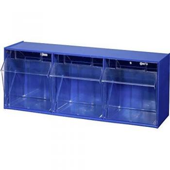 Allit Klappkasten-Magazin 600 x 240 x 200 mm Blau, Transparent VarioPlus ProFlip 3 464410