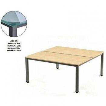 Rocada Executive Mehrfacharbeitstisch 160x163x73cm grau
