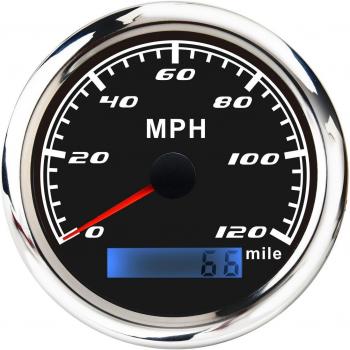 30MPH 60MPH 120MPH Waterproof Speedometer Gauge for Car and Boat 316 Stainless Steel