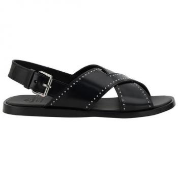 Church's Women's Oksana Sandals – Black, EU41/US11, Flat Leather