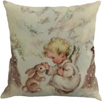 Cotton Linen Christmas Cushion Cover