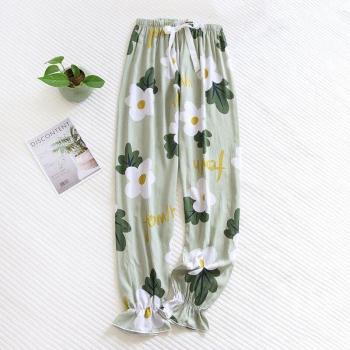 Vêtements de détente estivaux en coton‑soie, pantalons larges