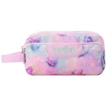 Estuche Totto Agapec Glitter “Triple Compartimento”