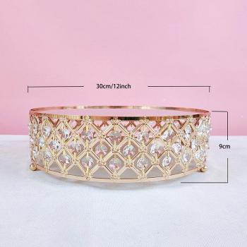 Gold Crystal Tiered Cake Stand