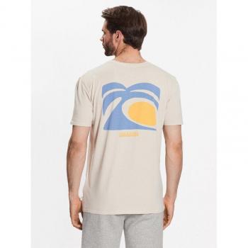 Quiksilver T-Shirt Palm Arts Beige