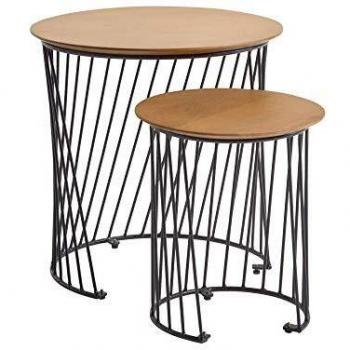 Set di Tavolini Leska KAVE HOME Ø 50 e Ø 35 cm