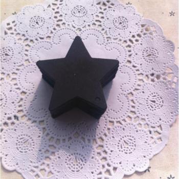 Small Five-pointed Star Cardboard Tags, 6x6cm, 100pcs/lot