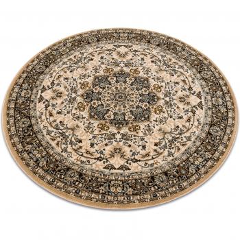 Tapis En Laine Cercle Polonia 135 cm Sépia