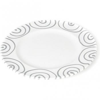 Plato Gourmet de Cerámica Gmundner Gris Flameado 27cm