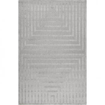 Tapis Moderne Graphique Gris 160x225