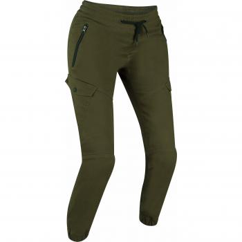 Bering Richie Pantalon textile de moto pour femmes Vert Brun 36