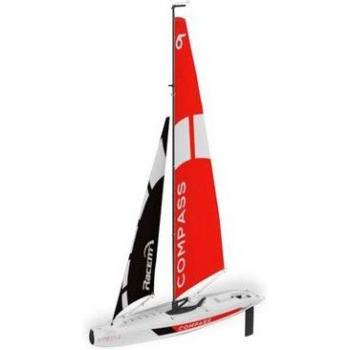 Modster Compass RG65 Segelboot RTR 950 mm – Modellbau Set (Rot/Schwarz) – MD10222